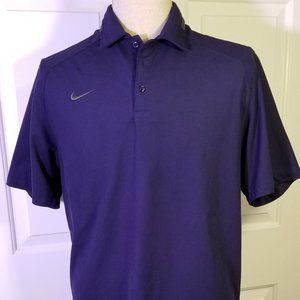Nike Dri-Fit Blue SS Golf Polo Shirt L, Like New